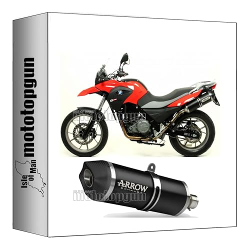 Silencieux Arrow Race-Tech carbone et alu noir compatible BMW G650 GS 2012 2013