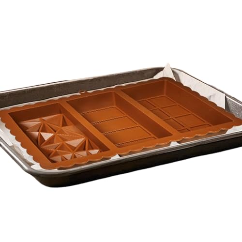 Ranley Molde grande para tabletas de chocolate | Moldes de silicona desmontables, silicona alimentaria gruesa reutilizable y antiadherente para preparaciones caseras, fiestas y confitería con