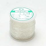 シリコンゴム ブレスレット ゴム紐 業務用 パワーストーン 天然石 【通しワイヤー & 解説書付き♪ 1mm】