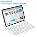PINKCAT Bluetooth Tastatur, ultradünne kabellose Tastatur Deutsche QWERTZ Layout, leise und tragbar, mit integriertem Akku für iOS, Mac, iPad, Windows und höhere Betriebssysteme