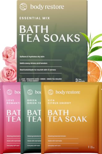 Body Restore Bath Tea Soaks Variety 3 Pack