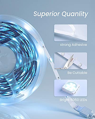 Gupup 25 Ft Led Strip Lights,Bluetooth Led Lights For Bedroom, Color Changing Light Strip With Music Sync, Phone Controller And Ir Remote(App+Remote +Mic).… #TOP5