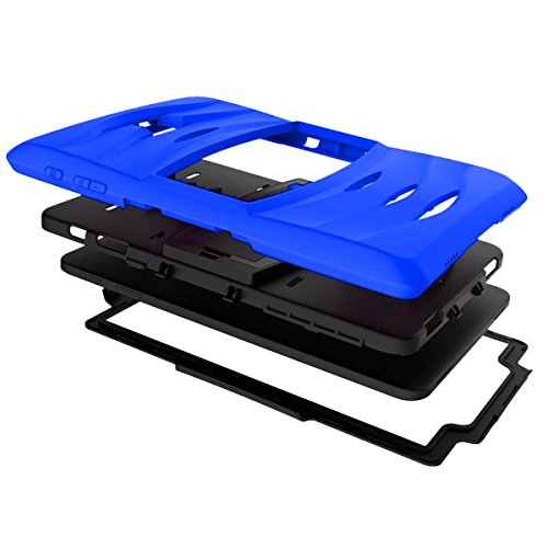 Kiq Samsung Galaxy Tab E 9.6" Sm-T560 Case, Shockproof Heavy Duty Military Armor Hybrid Case Cover Rugged Impact Drop Protection For Samsung Galaxy Tab E 9.6 T560 T560Nu T560Nz T567 (Blue) #TOP4