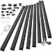 Cable Concealer - Cord Covers Raceway Kit - CMC-02 Wire Hider for Wall Mount TV, Cable Management Channel Cables Runner for Home Office - 8X L15.7in, W1.18 H0.6in(Black)