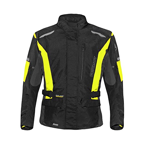 Germot Aron Junior Tex - Chaqueta infantil (negro/amarillo), 164