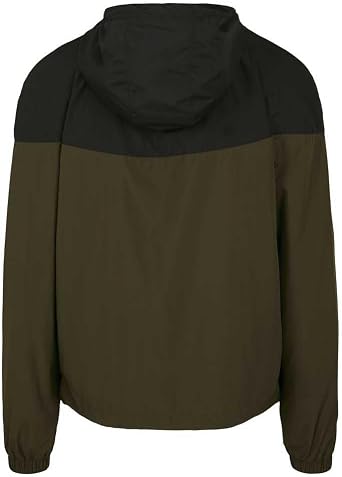 Build Your Brand Men's 2-tone Tech Windrunner windbreaker (pack of 1)