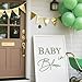 Baby in Bloom Decal Sign Baby Shower Arch Sticker Gender Reveal Party Backdrop Decal Sign Ideal for Arch Backdrop Wall or Any Smooth Surface Decorations (Forest Green)