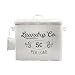 AuldHome Farmhouse Laundry Powder Container, White Enamelware Detergent Bin with Scoop