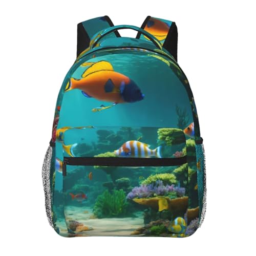 Sac à dos polyvalent poisson bleu idéal pour vos week-ends prolongés et balades en plein air