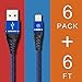 Apple MFi Certified Lightning Cable 6ft for iPhone Charger 13 12 11 XS Pro Max Mini XR X 8 7 6 Plus iPad Extra Long Rope Braided USB Fast Syncwire Transfer Car Cell Phone Accessories Charging Cords