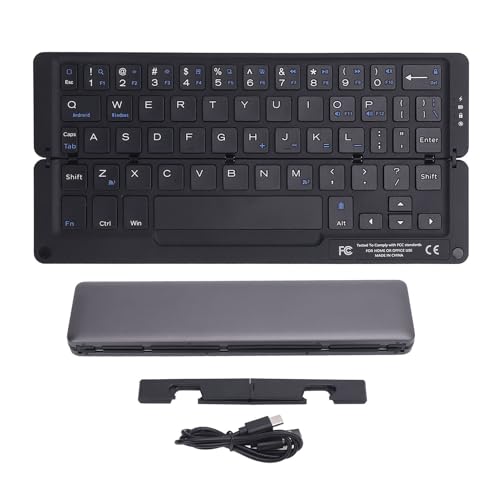 Clavier bluetooth pliable ultra slim à 58 touches et support magnétique