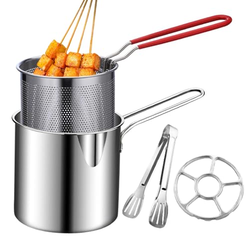 Pentola per friggere | in acciaio antiaderente | Acciaio inossidabile