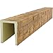 Heritage Timber Reclaimed Axed Cut Faux Wood Beam, 3-Sided (U-Beam), 3 1/2
