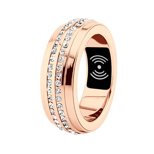 Bague connectée suivi santé sommeil rythme cardiaque étanche or 17