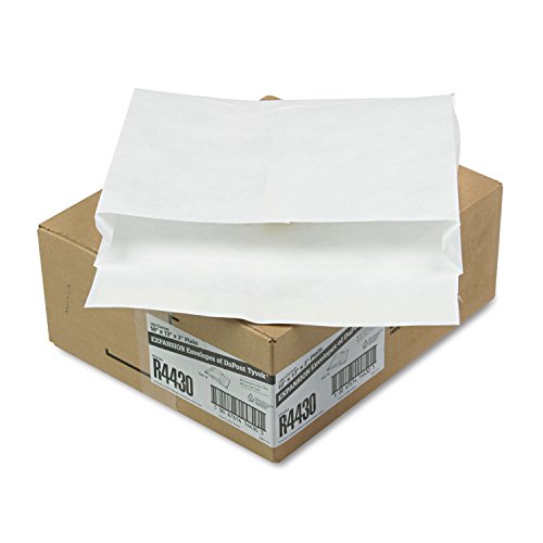 Survivor R4430 Tyvek Open-Side Envelope, Plain, 10-Inch x13-Inch x2-Inch , 100/CT, White
