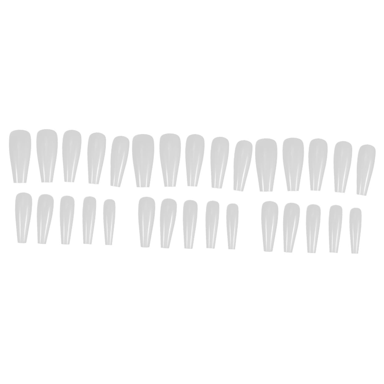 LALAFINA 1500pezzi Lunghe Punte Per Unghie Artificiali Copertura Colore Accessori Per Nail Manicure Facile Applicare Per e
