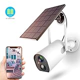 [page_title]-Überwachungskamera Akku Solarpanel,1080P Kabellos Outdoor WLAN Kamera 10400mAh Batterie,4DB Wireless Antenna,PIR Bewegungserkennung,2-Wege-Audio,Nachtsicht,IP65 wasserdichte