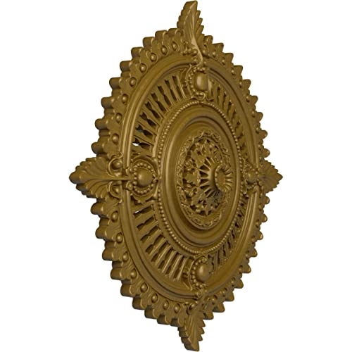 Image of Ekena Millwork Haylynn Ceiling Medallion, Gold