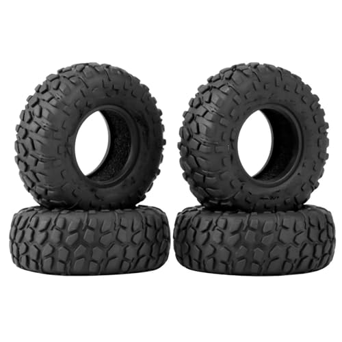 Pneus 1.0 caoutchouc souple 50mm pour Axial SCX24 et TRX4M crawler 1/24