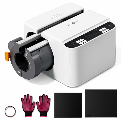 HTVRONT Auto Tumbler Heat Press - A200 Tumbler Heat Press Machine, Adjustable Pressure & Switchable Heat Plate Attachment, 4 Memory Modes for 15 OZ, 16 OZ, 20 OZ, 30 OZ Tumblers & Glasses, White