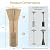 COSTWAY Patio Heater Cover, Waterproof Outdoor Heater Cover with Zipper and Storage Bag, Sun Snow Resistant Dustproof Cover for Tabletop Propane Heater Outdoor, 87"H x 34"D x 19"B, Beige
