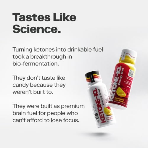 Image of Ketone-IQ No Caffeine Ketone Shots for Focus, Raspberry Lemonade, 24 Pack