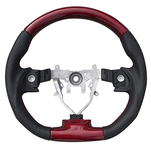 Gogocarbon Red Carbon Fiber Steering Wheel I D-Shaped Sports Racing Replacement For Subaru Impreza Wrx Sti 2008-2014 Oem I Strong & Styling I Easy To Install I Designed To Fit Perfect I Size : 350Mm #TOP27
