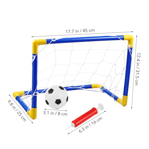 GANAZONO 3 Partidas rede de futebol jogando baliza de futebol portátil Futebol de plástico Gol de fu