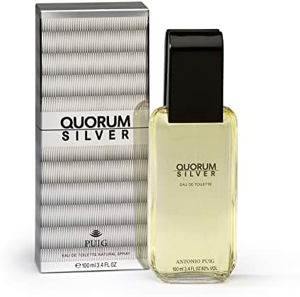 Quorum by Antonio Puig for Men - Classic, Woody Spicy Designer Cologne For Him - Cedar, Mandarin Orange And Pink Pepper Notes - Sophisticated And Portable Glass Bottle Design - 3.4 oz EDT Spray