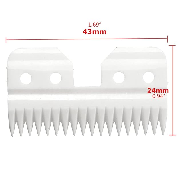 Foto 3 de 6 de GUOJFEN Cuchillas de Repuesto de cerámica de 18 Dientes para cortadoras de peluquería de Mascotas de la Serie…
