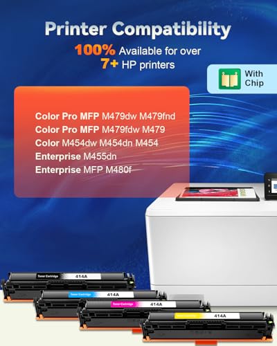 Toner 414A W2020X compatible HP Color Laserjet Pro MFP M479fdw M454dw