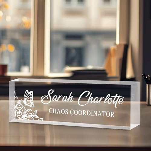 Clear Acrylic Name Plate