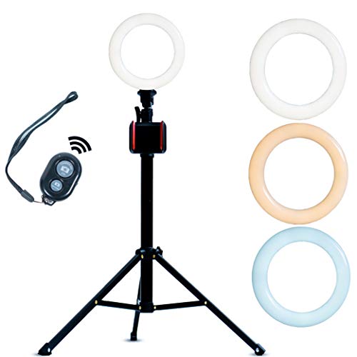 Greatest Product Pluto Selfie Light - Ring Light with Stand - Cell Phone Tripod Stand - Selfie Stick - Cell Phone Stand - Vlogging Camera Tripod - Selfie Ring Light with Stand and Phone Holder - TIK Tok Stuff