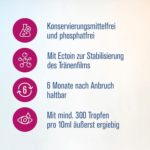 HYLO DUAL INTENSE Augentropfen bei trockenen Augen, intensiv, mit Hyaluronsäure und Ectoin, 10 ml, Lösung