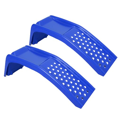 Heavy Duty Car Ramp, 8000 Lbs Auto Ramps, Solid Steel Truck Ramp, Car Ramp Set-Lifts Vehicles Up to 8 Inch, Ideal for Oil Change, Car Repair, Easy Home Garage Maintenance, 2 Pack