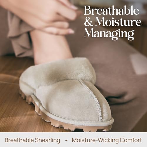 Image of WaySoft Women's 100% Genuine Australian Sheepskin Scuff Slippers