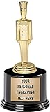 Chef Trophies with Custom Engraving, 7.25' Personalized Cooking Chef Award Trophy On Deluxe Round...