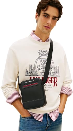Tommy Hilfiger Th Foundaiton Mini Reporter AM0AM14156 Crossover, nero (nero), taglia unica - Immagine 2