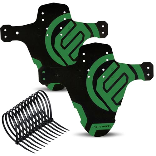 FIFTY-FIFTY 2 Pack Mountain Bike Fender, Front and Rear MTB Mudguard