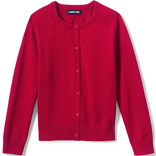 Image of Lands' End School Uniform Girls Cotton Modal Cardigan Sweater