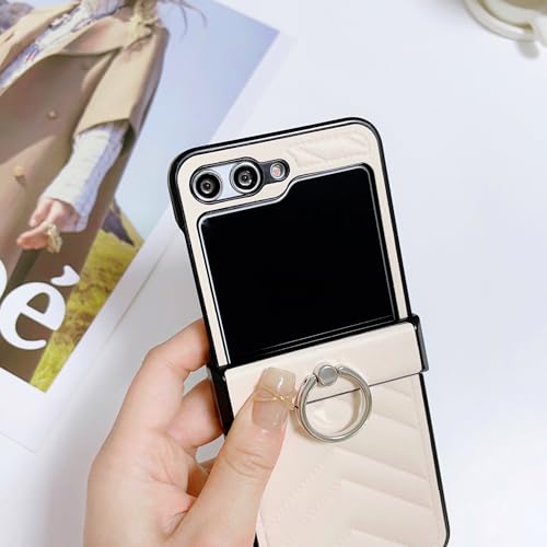 Coque Galaxy Z Flip4 vert en cuir PU premium antichoc