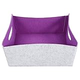 VILLFUL Filzkörbe für Aufbewahrung Faltbarer Organizer für Kinderzimmer und Schlafzimmer...