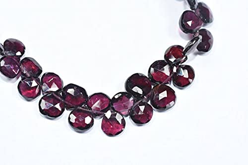 Grenat rhodolite rose 6mm perles cœur facettées pour créer vos bijoux d'été personnalisés