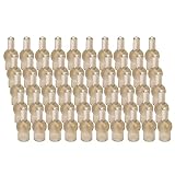 BIKING Angeln Terminal Knot Protector,50Pcs 17mm Angeln Tulpenform Schlauch Gummi Terminal Knot Protector Angelzubehör