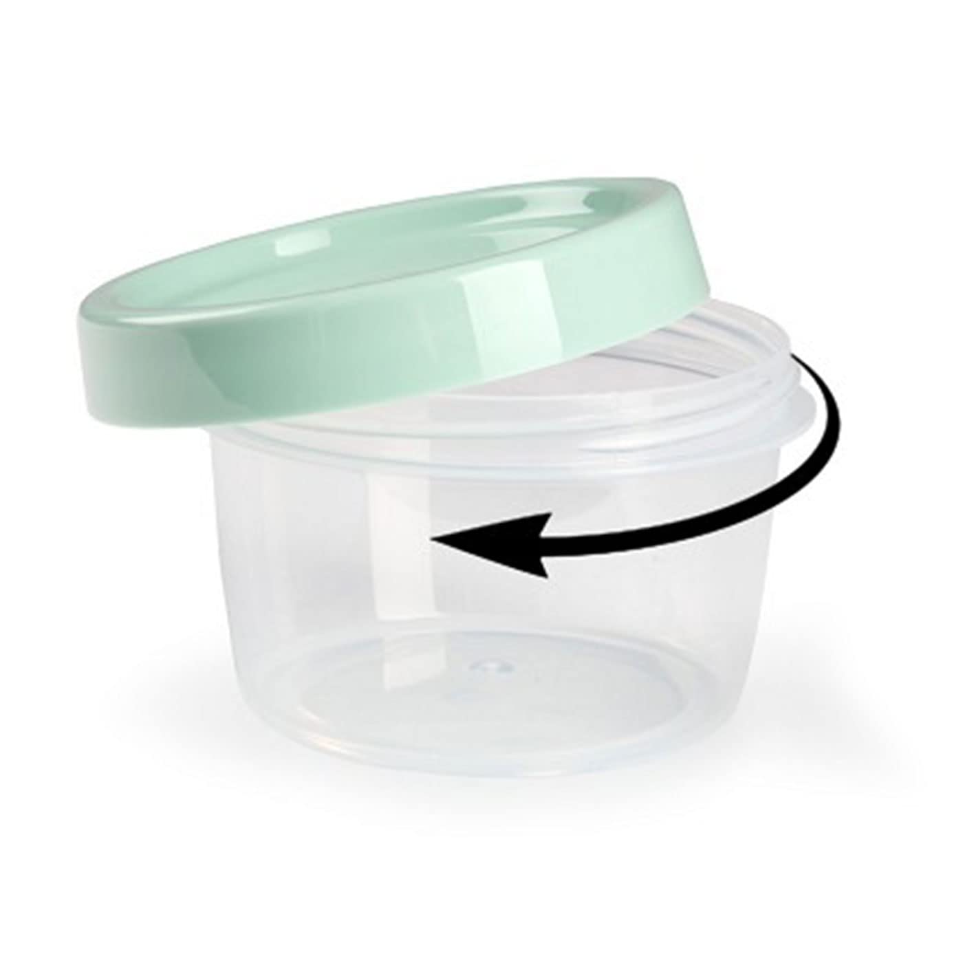 Confezione da 24 contenitori per alimenti 200 ml, senza BPA, adatto per microonde e lavastoviglie, congelatore, contenitori con coperchio