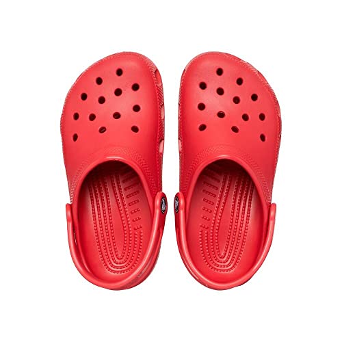 Image of Crocs Unisex Big Kid's Classic K Ppr Clog (Red, J2)
