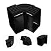 Homoyoyo Rain Gutter Elbow Extensions Gutter Downspout Adapter Durable 65 Degree Fitting
