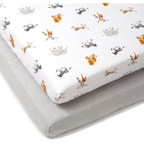 Clair de Lune Jungle Dream Cot Bed Sheets Cover