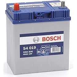 Bateria Coche 40Ah Bosch S4019 Batería de coche 40A/h 330A tecnología de plomo-ácido para vehículos sin sistema Start y Stop