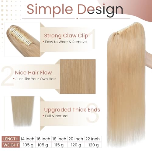 Elailite Coda Capelli Extension Veri Clip Effetto